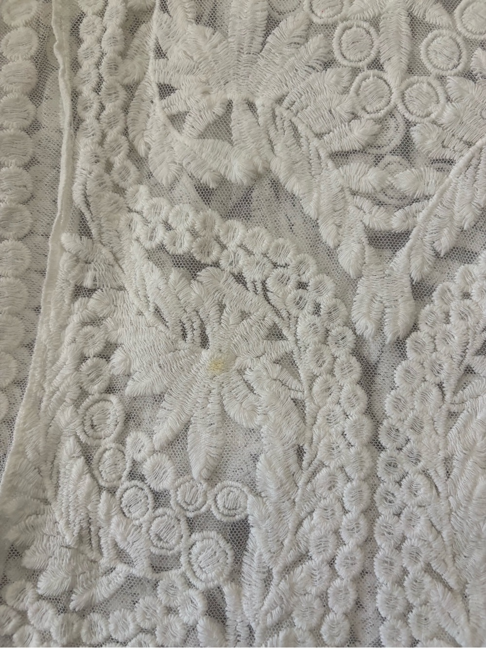 Lace Tank Boho Festival SemiSheer White Sleeveless - Picture 4 of 4